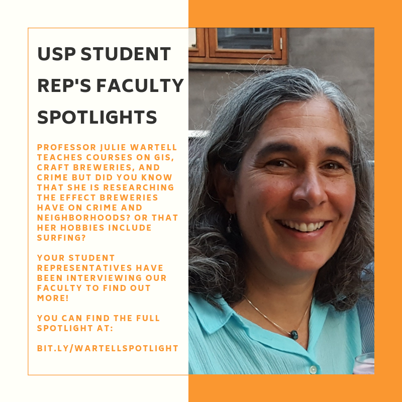 USPUCSD's tweet image. The USP Student Rep's have started interviewing our faculty to learn more about them and their research. You can read the first Faculty Spotlight, with Professor Julie Wartell, at bit.ly/wartellspotlig…