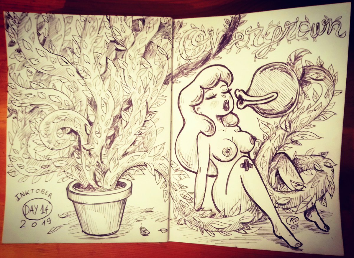 Inktober 2019/day14: "overgrown" ❤️🍑🌱
#inktober2019 #inktober #day14 #overgrown #pinup #fleischer #fleischerstyle #vegitales #plante #coeur #relationshipgoals #babe #love #butt #plantescarnivores #tits #boobies #boobs #nichons #popotin #chicassexys #sexy #beauty #sex #18plus