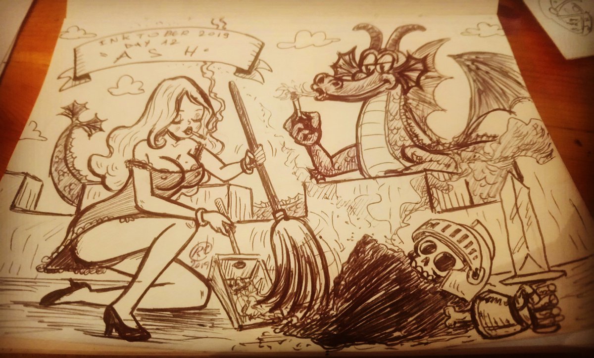 Inktober 2019 Day 13 "ASH" #inktober2019 #inktober #ash #pinup #fleischerstyle