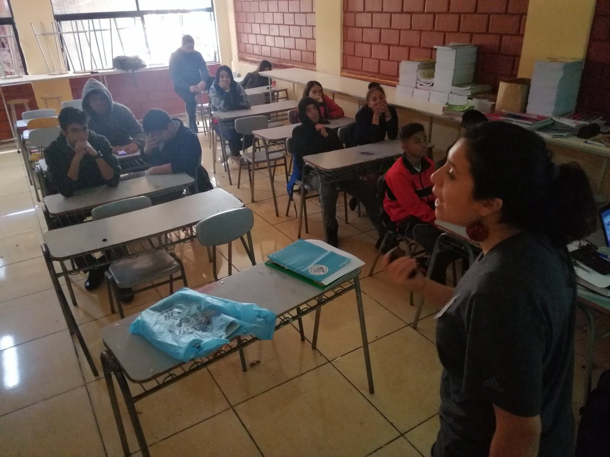 gaviochico's tweet photo. 🔲➡️Taller de educación ambiental para la conservación del Gaviotín Chico junto a alumnos de 1ero medio del Liceo Pablo Neruda - Alto Hospicio https://t.co/c7bgCfUA8x