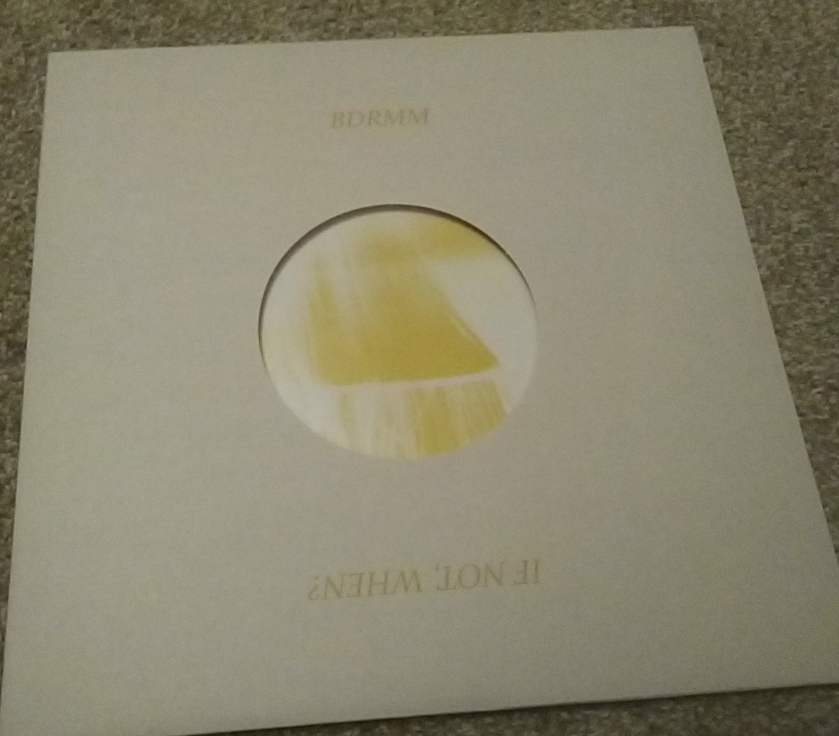 derek2bell's tweet photo. Completing the shoegaze delivery with the brand new debut EP from Hull's @smellybdrmm on @soniccathedral &amp; via @FiveRiseRecords and rather fabulous it is #vinyl #bdrmm #ifnotwhen #soniccathedral https://t.co/vvjv62HLnO