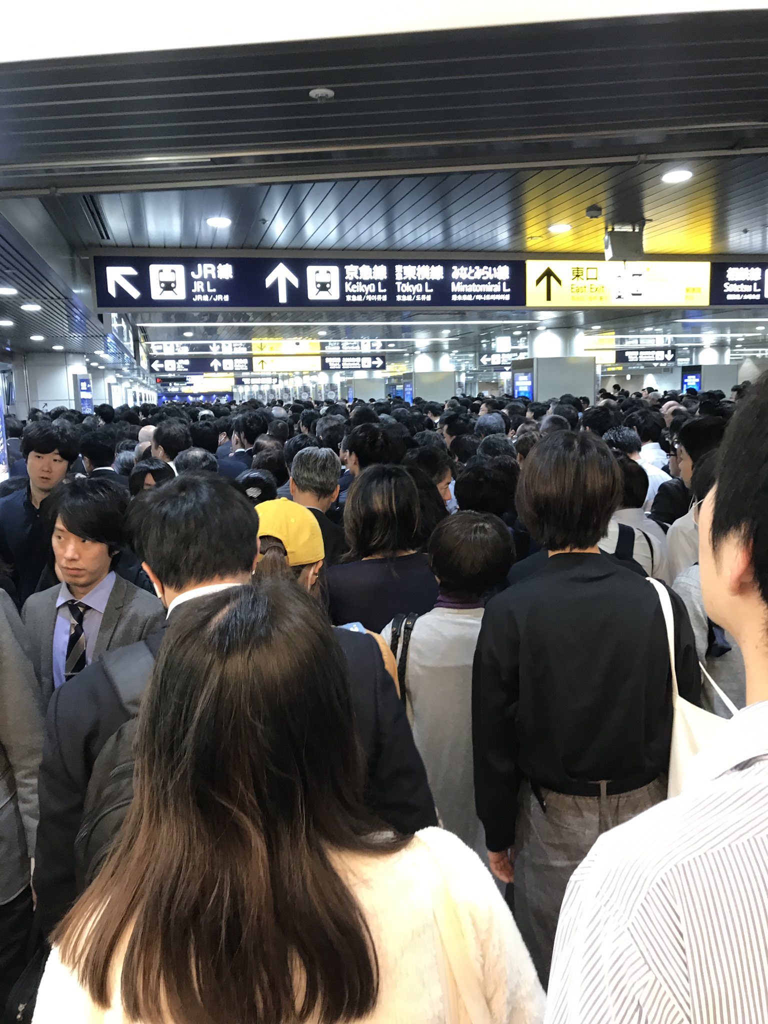 ｂａｎｇ 横浜駅 朝の通勤ラッシュ時に自動改札機二台故障で大渋滞 こういう時は無料開放してもいいんじゃない 横浜駅 T Co Zwowxxhufg Twitter