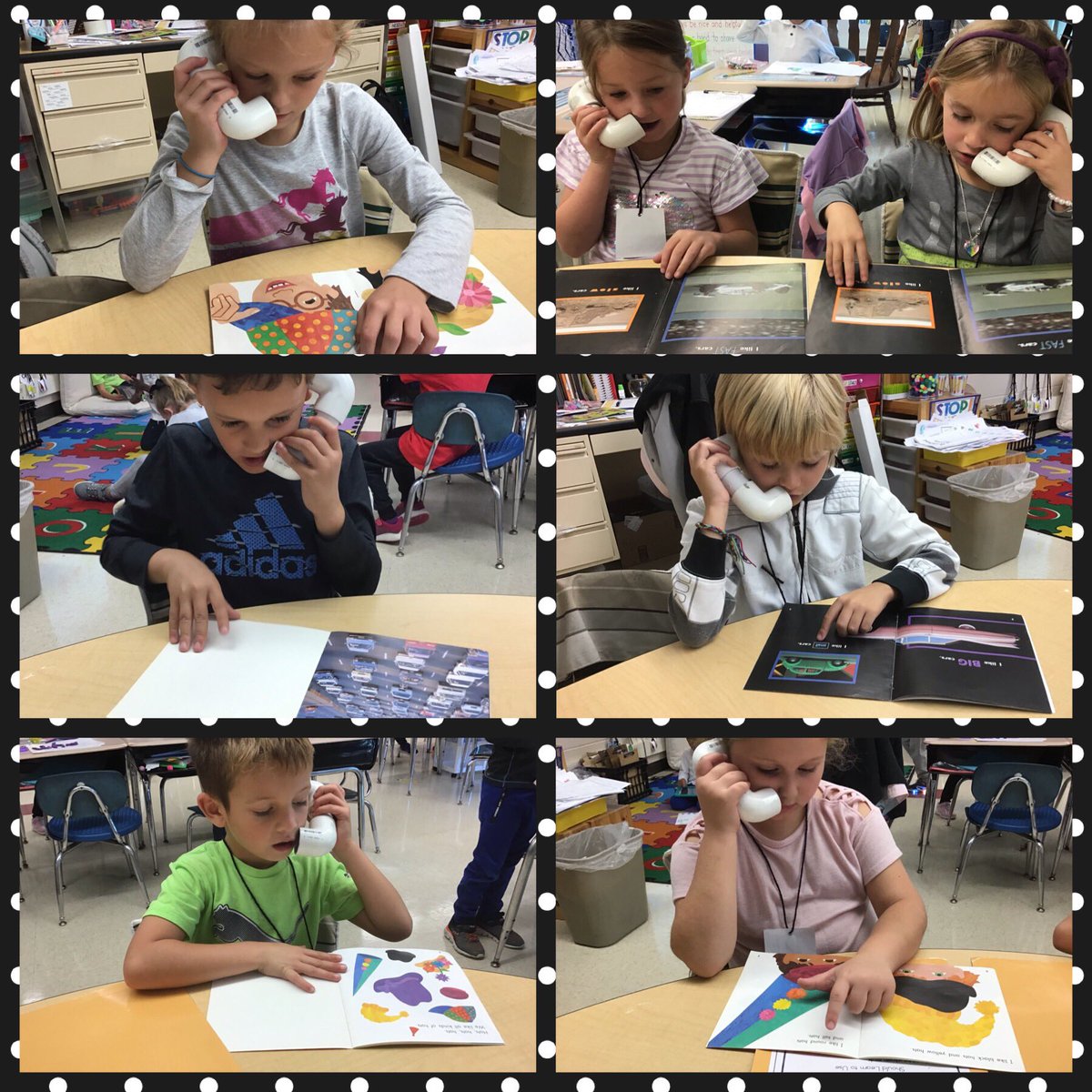 cbmtaylor's tweet photo. Check out these guided reading rockstars using their whisper phones to read their new stories today! https://t.co/b9WK6ZjnBV