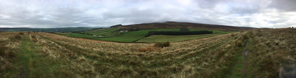 View from this morning’s run on <a href="/IlkleyTrail/">IlkleyTrail</a> course. Great to be out after a weekend spent essay writing.