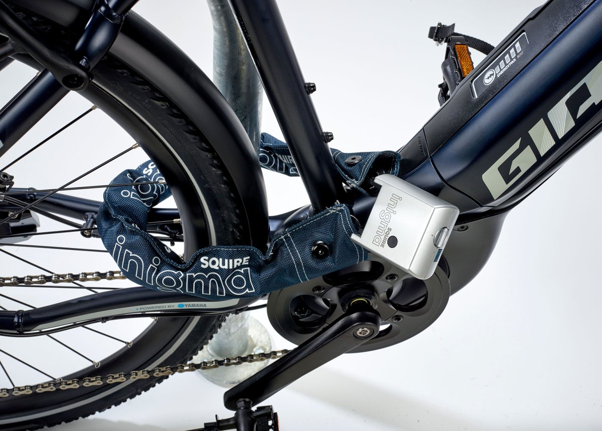 Squirelocks's tweet photo. Ever seen a chain that unlocks with Bluetooth?
Well here it is our inigma IC1, Integrated Chain Lock.
#squire #inigma https://t.co/45hPbADMF6