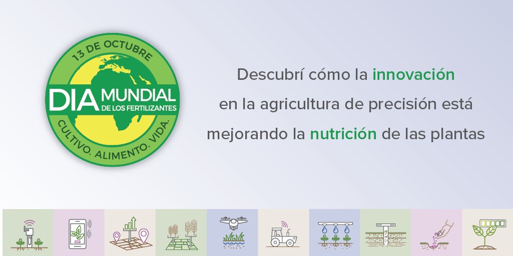 FertilizarAC's tweet photo. #fertilizerday #diamundialdelfertilizante
¡Las innovaciones están cambiando muchos aspectos del mundo y la agricultura no es una excepción! La Agricultura de Precisión utiliza una gama de nuevas tecnologías y datos para mejorar la gestión de la producción de cultivos https://t.co/bb41U4GMGT
