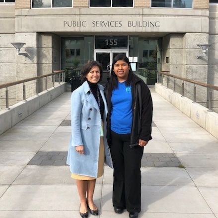 RelayResources's tweet photo. Relay Resources visited @WashcoOregon to thank them for working with our janitorial and landscaping services to create meaningful work opportunities for people with disabilities. Pictured: Alysa Rose, Relay CEO and Nisbeth Rios, Janitorial Supervisor. #NDEAM #LifeAtRelay https://t.co/QKIwxoA8wM