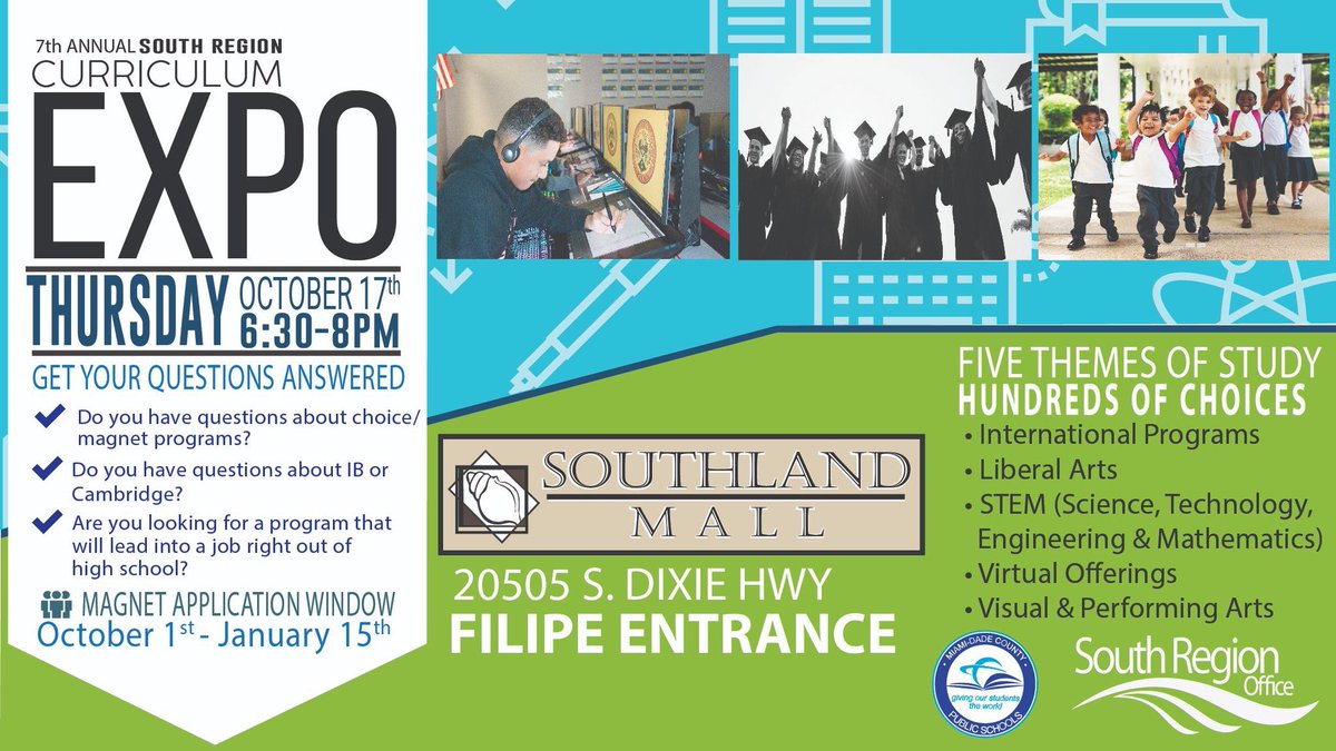 SpartanMagnet's tweet image. Come visit our table at the South Region Curriculum Expo this Thursday! #YourChoiceMiami #GamingDesignAnimation #BusinessInnovationManagement #CriminalJustice #APCapstone #AcademyOfHealthSciences