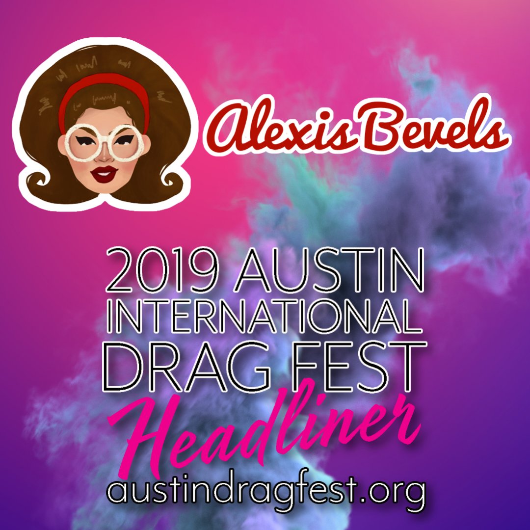 AlexisBevels's tweet photo. Can't wait to see you at #austindragfest! Go buy those tickets and check out the other awesome performers in the line-up! #intldrag #internationaldrag #dragpride https://t.co/aP2WrJGUFo