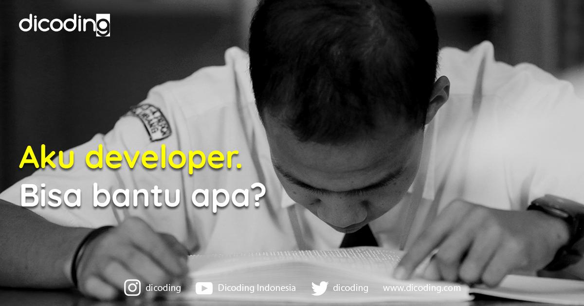 dicoding's tweet photo. Sobat tuna netra kerap sulit ikuti ujian sekolah. Teks braile mahal harganya. Muatannya pun tak lengkap
Cari tahu gimana developer bisa hadir dan pecahkah masalah ini, dan banyak lagi
Hanya di https://t.co/i0eDJZAgTT
#dicoding #dicodingblog #dicodingaja #inspirasi #inspiration https://t.co/YZ7CQnGbf3