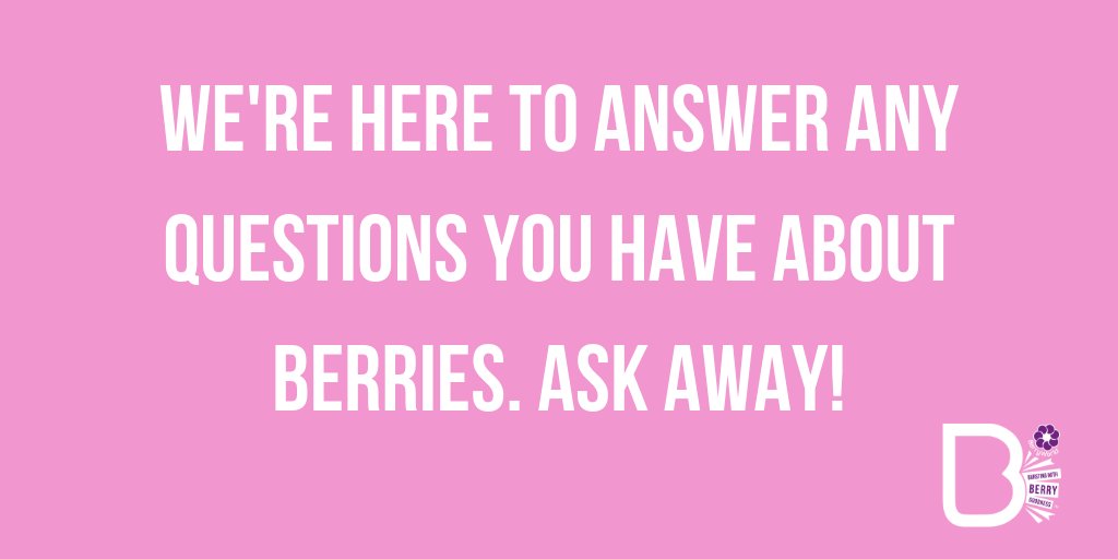 We're here to answer any questions you have about berries. Ask away! #AskBerryWorld