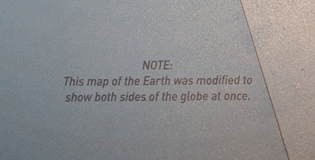 kennethfield's tweet image. "This map of the Earth was modified to show both sides of the globe at once". I said WTF? Or as @BojanSavric said... #MAPPROJECTION