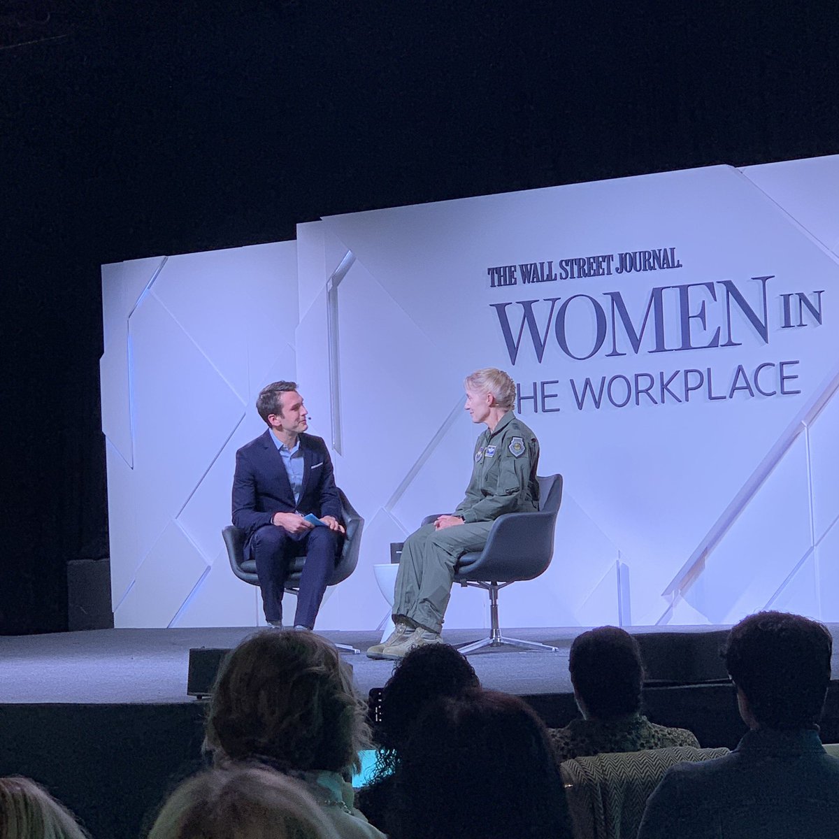 lchonnie's tweet photo. “Fighter jets don’t care if you’re a female or male pilot, it only cares on how you fly.” - Major General Jeannie Leavitt #USAirForce #RealCaptainMarvel #wsjwomenin https://t.co/UEzJbRFHc5