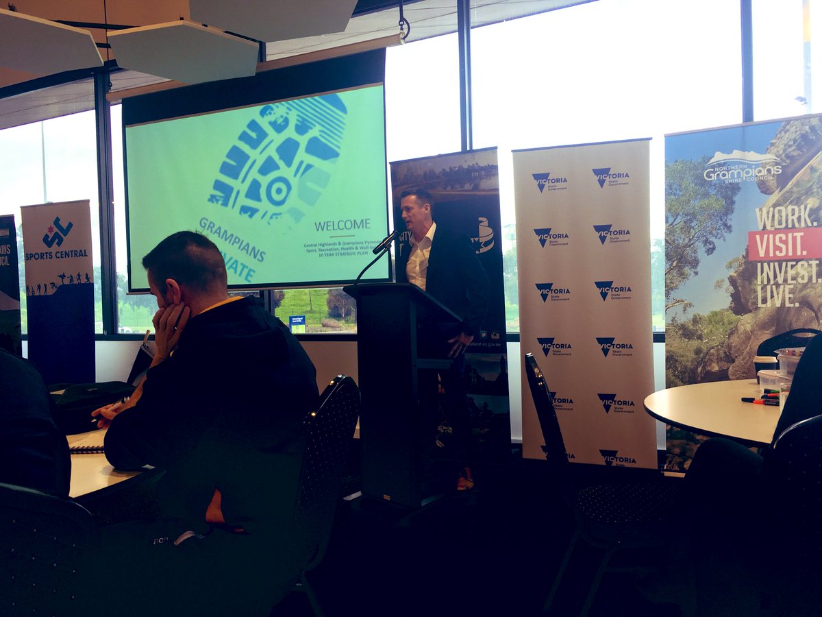 GoodeNaomi's tweet photo. #turningthecurve2019 design workshop with partners across industry in Ballarat today, driving participation, programming, places, spaces &amp; liveability for @ngshire and the Region @GPPCP_1 @sportandrecvic https://t.co/vWvynkThuL