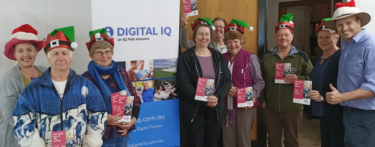 DigitalIQ1's tweet photo. 'Get Online Week' - Coonabarabran region talking as all things digital, technology and connecting community - thinking ideas, in the lead up to Christmaas

#getonlineweek @BeConnectedAU

#digitaliq #cowboysanta #cowboyelf #cowboyelves #mydroughtstory https://t.co/8XNjI62kqp