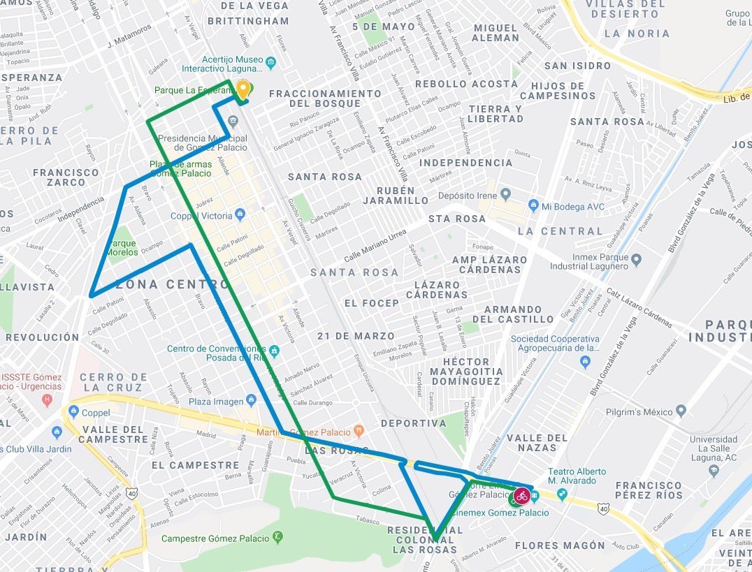 HiramBrahim's tweet photo. ¿Vamos a rodar o que amig@s? Hágale!! 🚴🏻‍♂️🚴🏻‍♂️ #GómezPalacioUnaNuevaHistoria ♻️🌳 ¿que son 12 kilómetros? Daremos un recorrido por el espectacular Parque la Esperanza y su Jardín Botánico, además de convivir con nuestros amigos de @ruedasdesierto 😊 @MarinaVitelaGP @gp_dgo https://t.co/6tEQUCjP9l