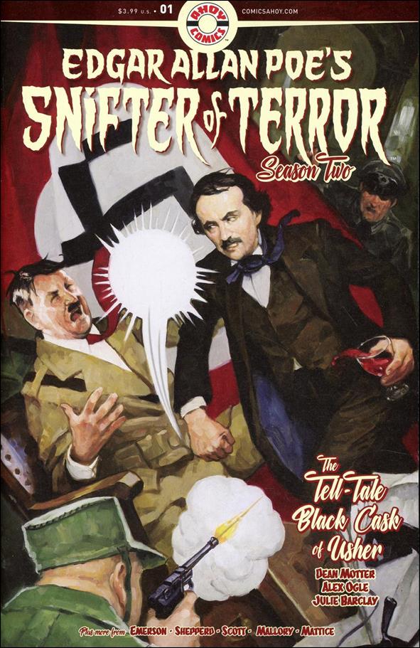 ComicCrusaders's tweet photo. #Review: Edgar Allen Poe's Snifter of Terror Season 2 #1 #DeanMotter @AhoyComicMags @Bracey452 #SCORE: 3/5 #indie #comics https://t.co/NjqvzTyM49 https://t.co/QVwkHt7uZR