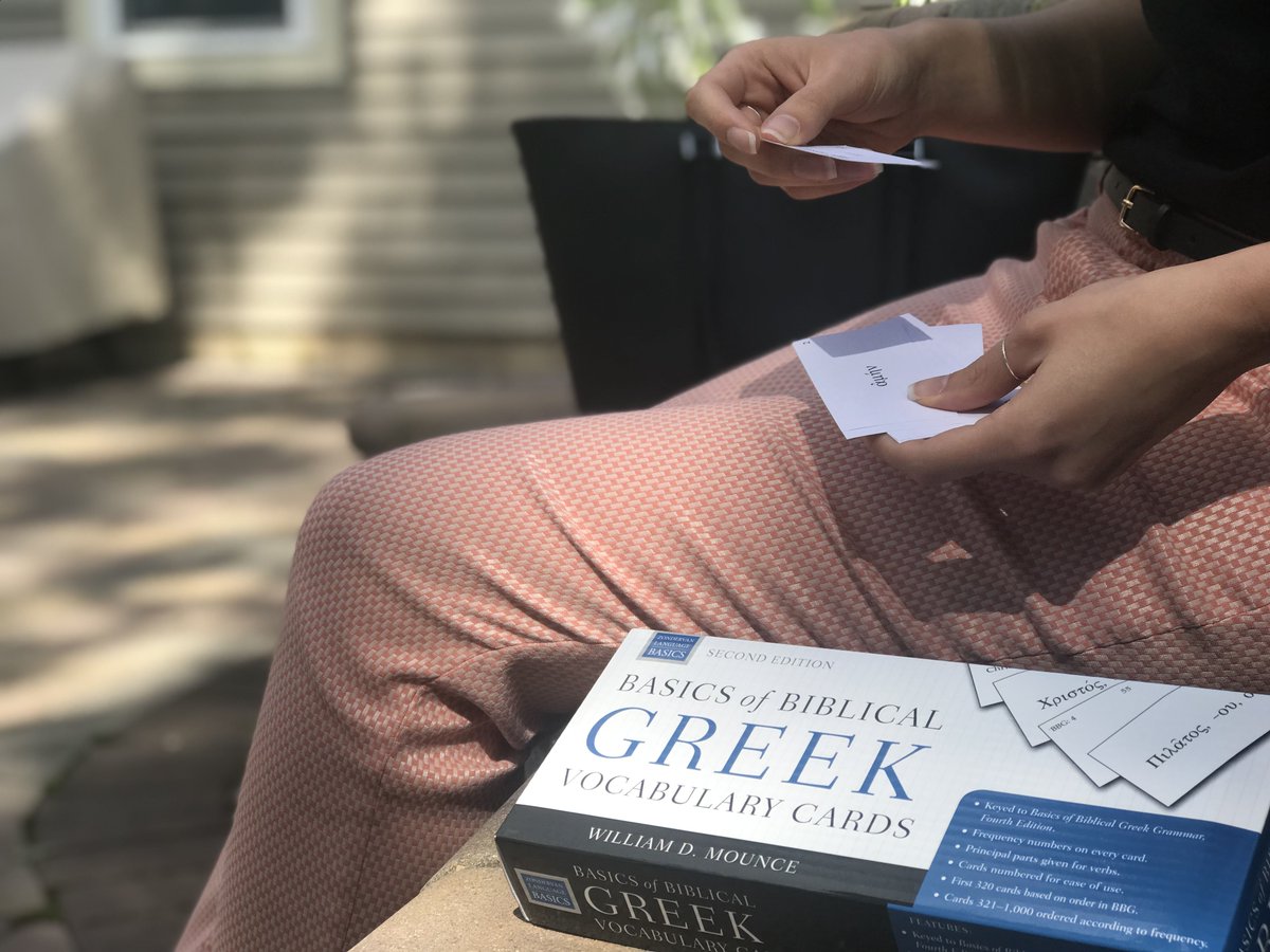billmounce's tweet photo. The Basics of Biblical Greek Vocabulary Cards provide beginning students essential help in vocabulary acquisition of the Greek New Testament. Cards are numbered according to word frequency.
https://t.co/2PKDJNksGG #BasicsofBiblicalGreek #BillMounce #learningGreek #VocabCards https://t.co/7RPNn9V7yr