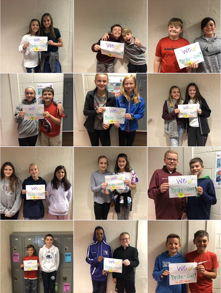 They all broke out of the integer operations escape room, yesterday. Many even set a goal for themselves and beat that goal! 👏🏻 <a href="/LCS_BC/">Lebanon City Schools</a> @MrsMartin_BIS <a href="/BIS_principal/">Berry Principals</a>