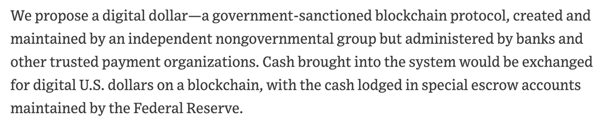 nlw's tweet image. Daaaaamn. Ex-CFTC Chair CryptoDad (aka @giancarloMKTS) just wrote a full throated argument for a digital dollar. 

wsj.com/articles/we-se…