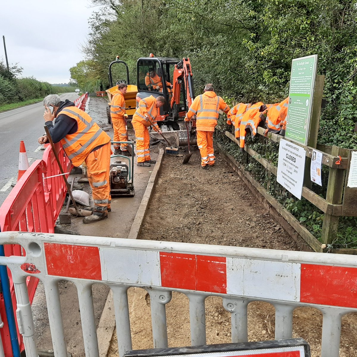 RollrightT's tweet photo. PATHWAY DAY 3 works progressing well 
#monuments #rollright #chipping https://t.co/7sYOc2HssS