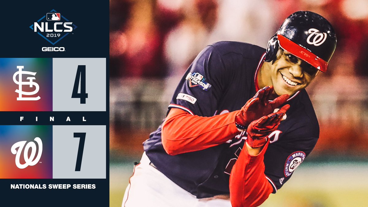 MLB's tweet photo. 🎵 That's a sweep, doo doo doo doo doo doo 🎵 https://t.co/hAXFi0d9G0