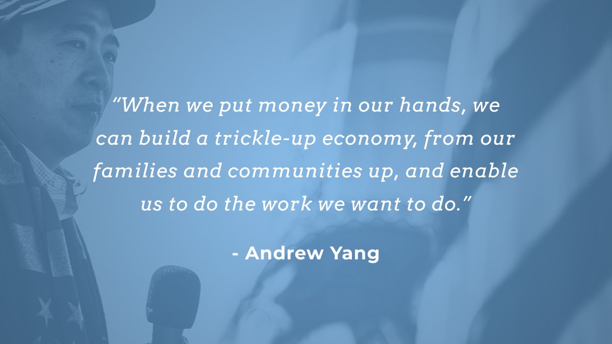 AndrewYang's tweet photo. We need to start investing in our people. #DemDebate #YangGang https://t.co/70gJA4hevF