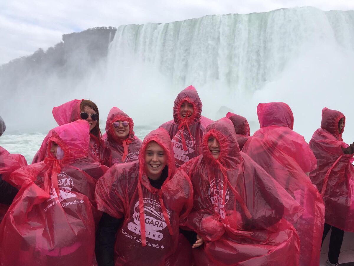 MakingTraxLtd's tweet photo. Wet and wild for @StColSport as they visit Niagara Falls 🇨🇦 great day out for all involved!! https://t.co/FMKgx9fDpB
