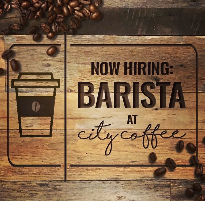 Hi! Do you or someone you know want to join a super fun team and make delicious drinks for our amazing customers? We’re hiring! Visit work.citycoffee.com and apply now!
