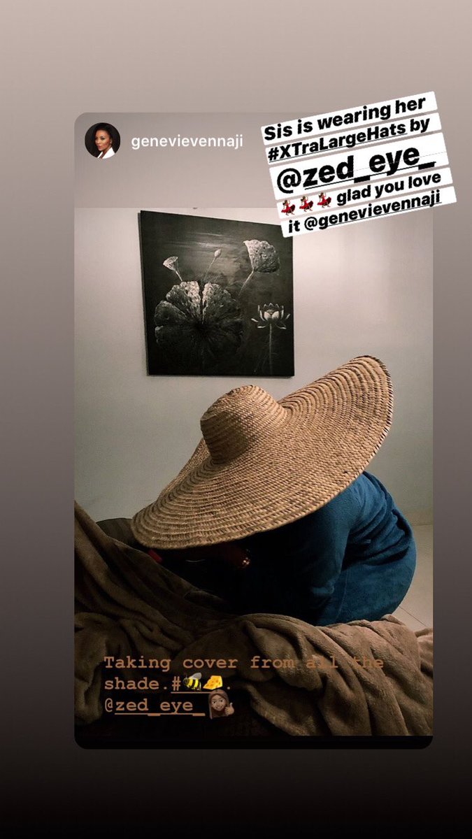 zedeye's tweet photo. #XtraLargeHats by zedeye worn by @GenevieveNnaji1 
#madeinnigeria #hats #rawmaterials #strawhats #lionheartthemovie #nollywood #genevievennaji #zedeye #zedeyethebrand https://t.co/8tBhxU4YOR