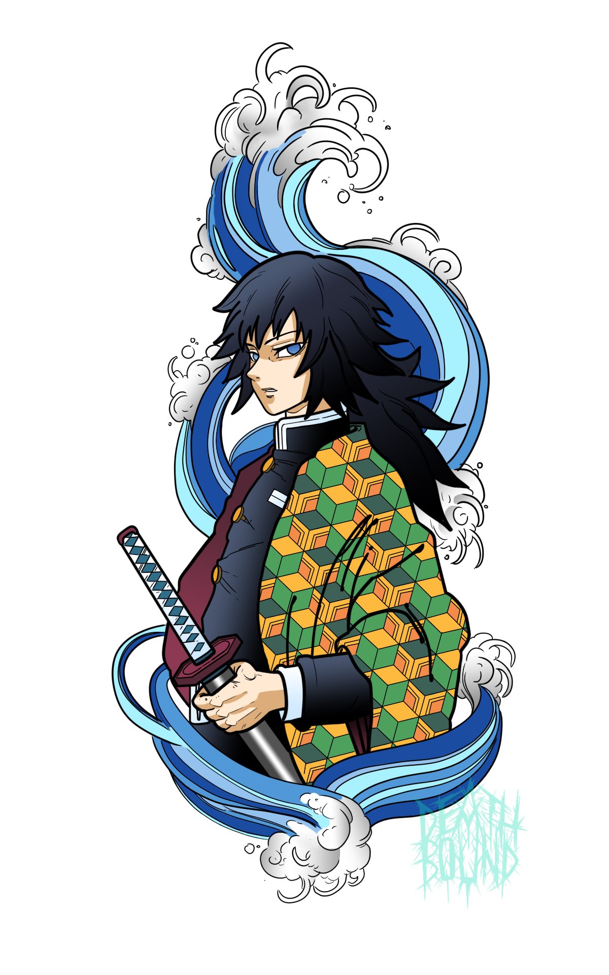 DEATHBOUND na Twitteri: "Tomioka Giyū #kimetsunoyaiba #hashirama #wate...