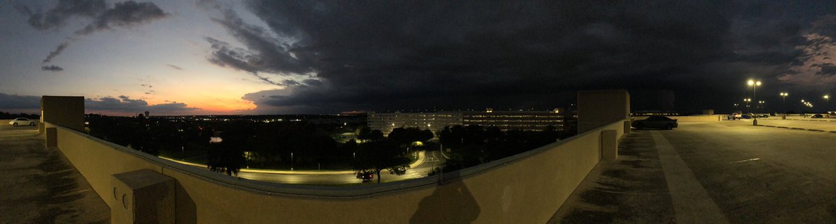 Storm brewing on the horizon, about to visit San Antonio along with a nice cold front! My favorite time of the year!

#SanAntonio #storm #coldfront #satx #Panorama
