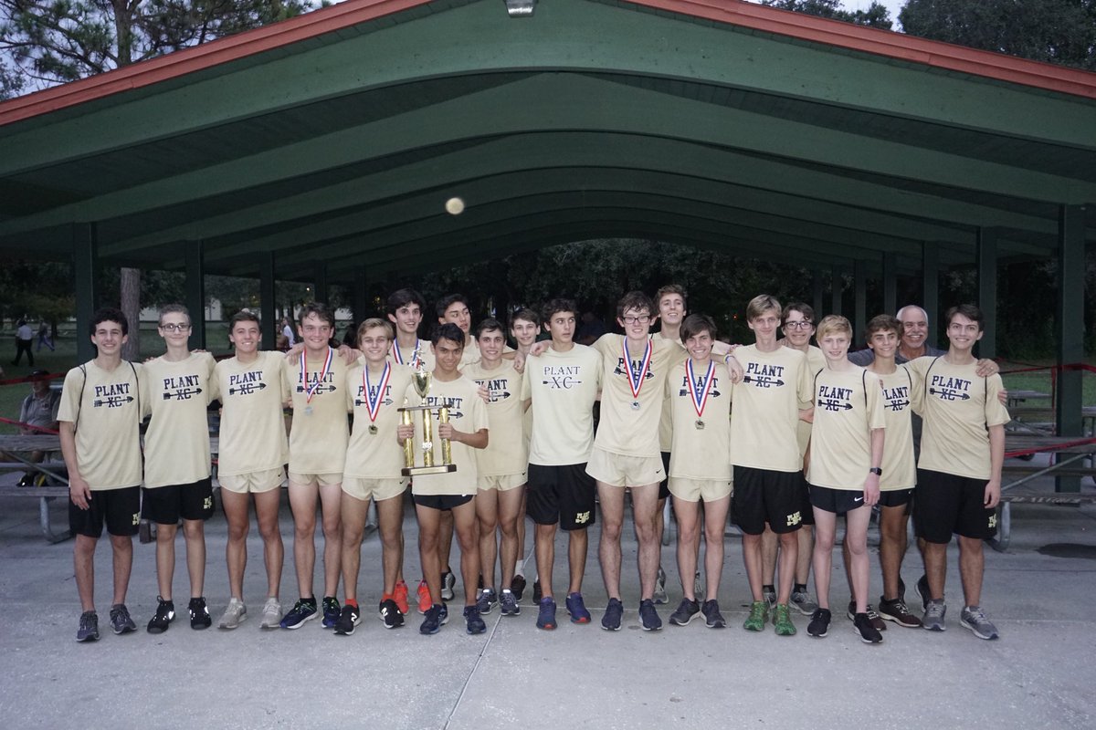 PlantXc's tweet photo. Proud of our Plant Boys for winning the Hillsborough County XC Championship (JV &amp; Varsity) tonight. On to the post-season! https://t.co/68t01xOTjc