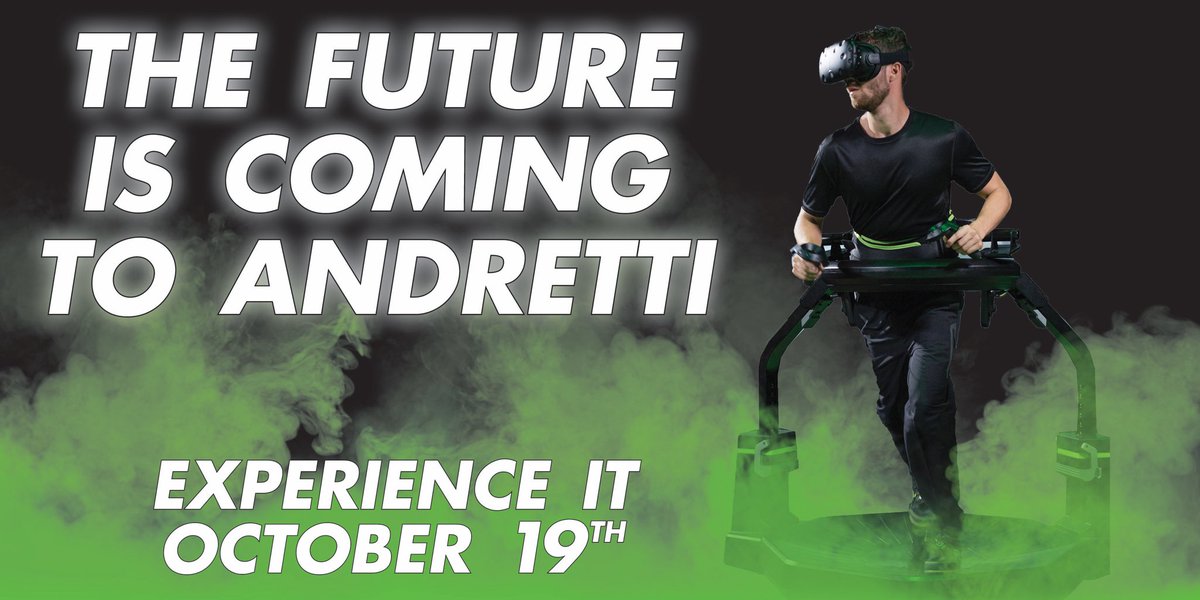 Come experience the future with us this Saturday, October 19th! 

#andrettiorlando #andrettikarting #new #newattraction #vr #virtualreality