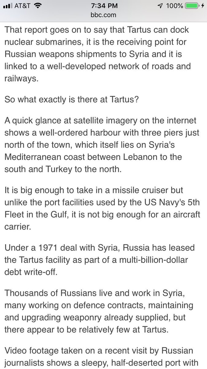 Warm water ports are necessary for trade & to have further reach for their Navy & military. Russia will likely seek to add more ports. They need Mediterranean access. Right now their ally Turkey Controls their access there 9/ https://www.bbc.com/news/world-middle-east-18616191