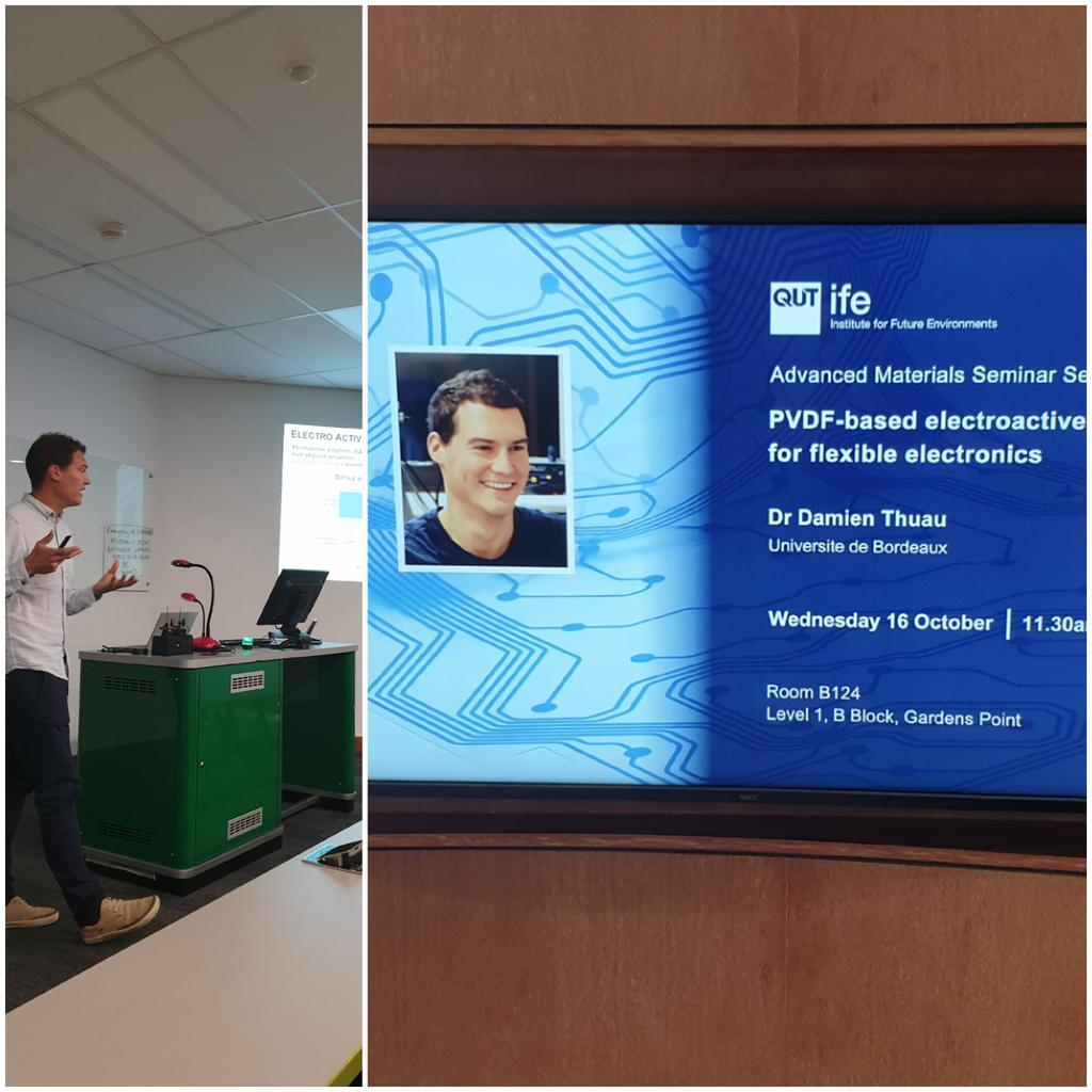 DrAjayKPandey's tweet image. Pleased to host Dr Damien Thuau from IMS Bordeaux as #FASIC fellow. Thanks @afran_org  @IFE_QUT @guillaumewantz