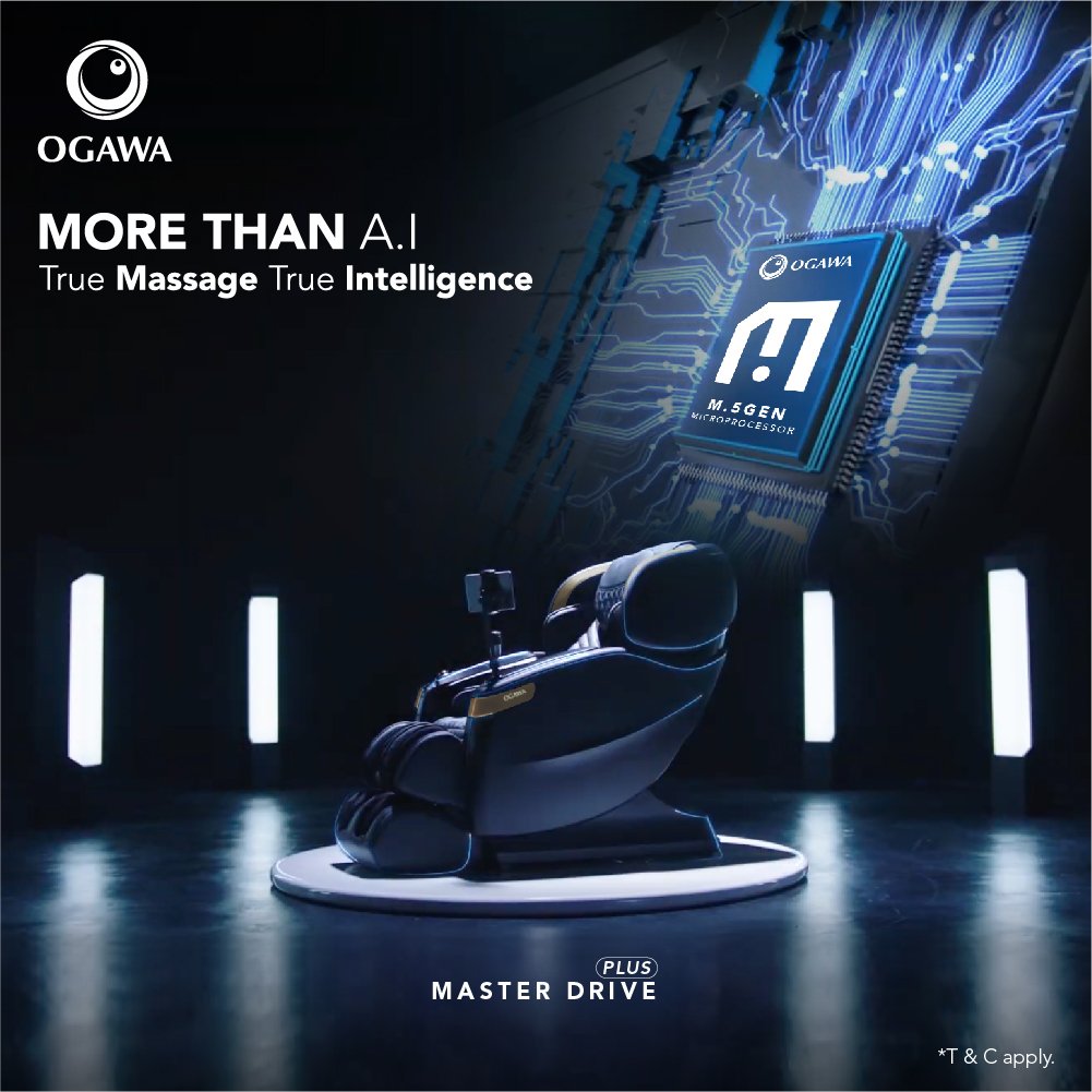 Sit back and relax as you experience the "True Massage, True Intelligence" anytime at your sweet home at RM10.96* per day ONLY. T&amp;Cs apply.

Ogawa, Level 6.