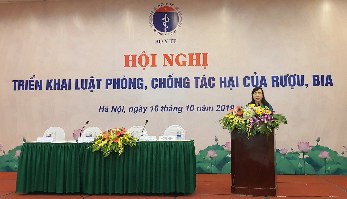 CuongPhamV's tweet photo. First step in implementing Law on the Prevention and Control of Alcohol-related harms in VietNam. Appropriate activities are planned and will start in Jan 1, 2020. #alcoholharm, #cippr https://t.co/AJGNRzUuZ6