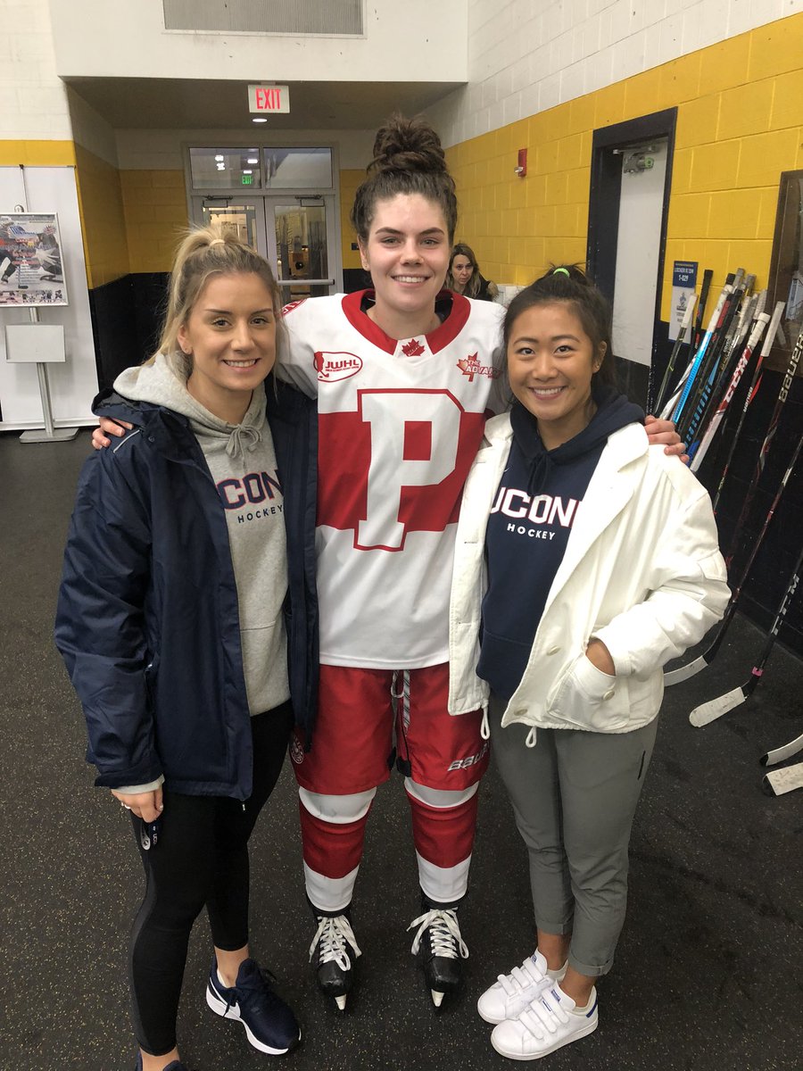 Thanks to my future teammates <a href="/camwong5/">Camryn Wong | 黄慧儿</a> and <a href="/danikapasqua/">Danika Pasqua</a> for coming to support <a href="/PacificJWHL/">Pacific Steelers</a> in our home opening weekend! Can’t wait for next season <a href="/UConnWHOC/">UConn Women's Hockey</a>