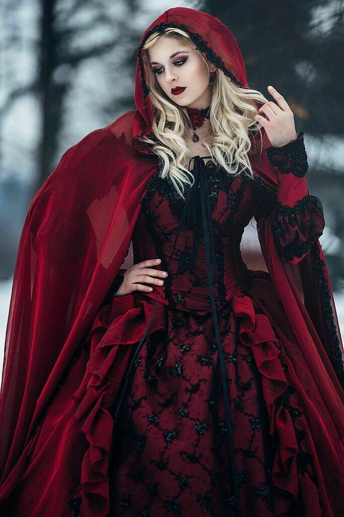 NoGirlNextDoor's tweet photo. Just Pinned to My Style: Gothic Halloween or Winter Wedding Sleeping Beauty Red and | Etsy https://t.co/sJAH6OdRLo https://t.co/SEN9S0T0G9