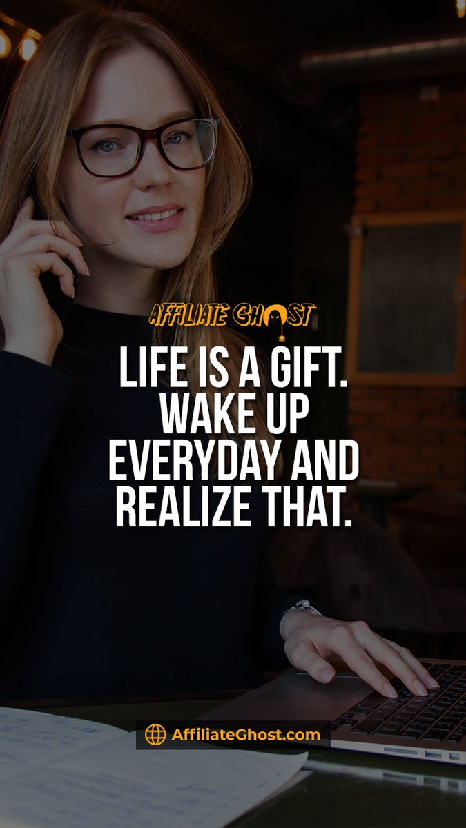 AffiliateGhost's tweet photo. Life is a gift wake up everyday and realize that
#womenwhohustle #womensupportingwomen #womenempowerment #bosschicks #wahm #womenpower #ladyboss #womeninbusiness https://t.co/wvMleAzcTw