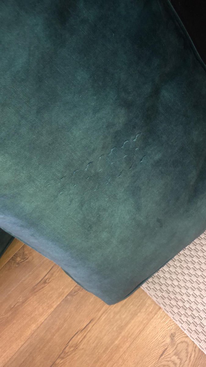 Joslin86's tweet photo. @HarveysHelp @HarveysHQ  so after two cancellations, multiple phone calls, being on hold for hours and then spoken to by rude staff, our expensive sofa finally arrived yesterday. SHOCKING! Who is running this company ??? @BBCWatchdog https://t.co/symQrNuXAC