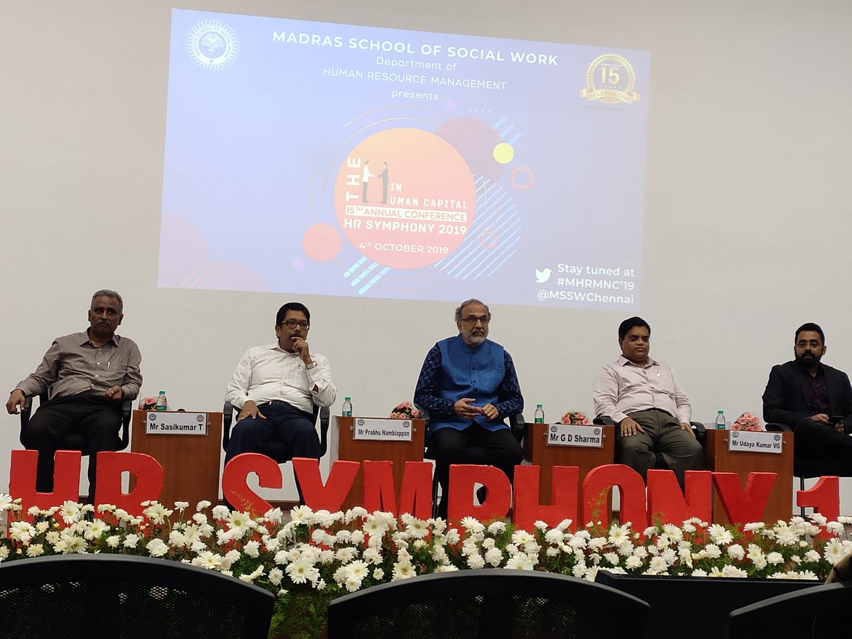 shatriyaselvam's tweet photo. Reinventing with a human focus
#MHRMNC19 @MSSWchennai 
Here it starts!! https://t.co/e9sR1FgZio