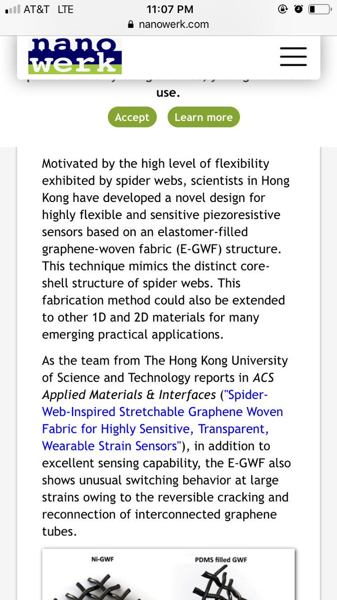 PromoteRelation's tweet photo. Graphene researchers are inspired by spider webs https://t.co/hr8Jv3d8e6 https://t.co/1KGpCTaejm