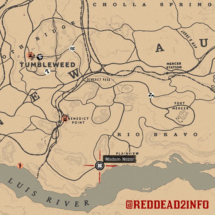 Red Dead Info Sur Twitter Madam Nazar Is In Rio Bravo New Austin Today Reddeadonline Rdr2 Rdo Madamnazar