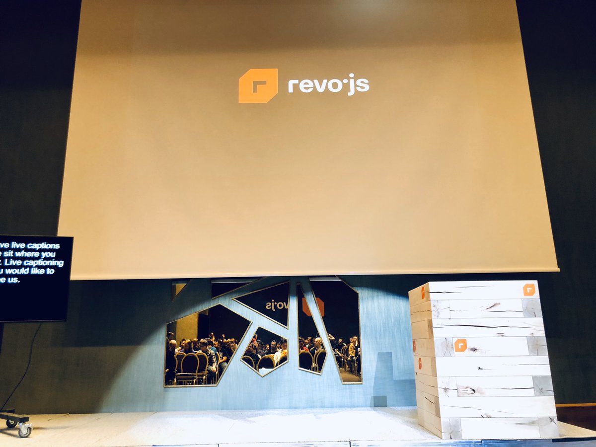 cassilup's tweet photo. #revojs Day 2 is about to happen. Looking forward to talks from @martin_hotell, @degrammer, @KKoschland, @bahmutov, @BenedekGagyi, @PatkosCsaba, @boyanio and @auchenberg 🚀🚀🚀 #changeistheonlyconst https://t.co/Qj5cYeAarE