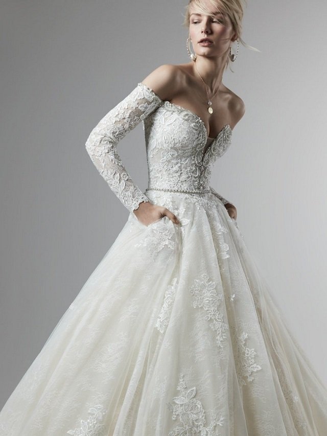 For the cooler of temperatures of #fall, choosing a #weddingdress with sleeves or a super trendy cape will give you additional coverage while adding more beautiful design elements to your gown. Read more on our blog. syracusenybride.com/lace-sleeves-i…