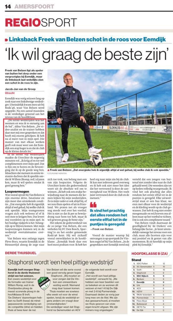 tactipedia's tweet photo. Speler analyse 🔎⚽️
Bij @VVEemdijk maak ik speler en team analyses. Via deze analyses worden de keuzes van spelers inzichtelijk gemaakt.
Bewustwording 👍🏻💪🏻
#tactipedia #eemdijk https://t.co/uZxySbCstp