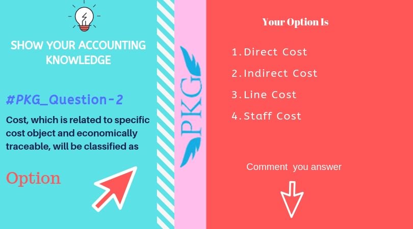 ConsultancyPKG's tweet photo. We are starting a question answer section on PKG Consultancy Page,
Here is Question No. 2
If you know the answer please comment....
#PKG_Question_Answer-2
#Accounting #PKG_Consultancy https://t.co/aW78sdxP5g