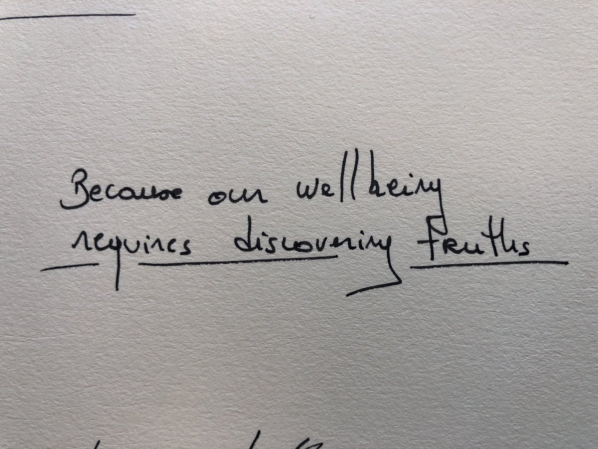 My groups 6 word story - love it 

‘Because our wellbeing requires discovering truths’ 

@GCCASCD 

#PoweredbyTTL